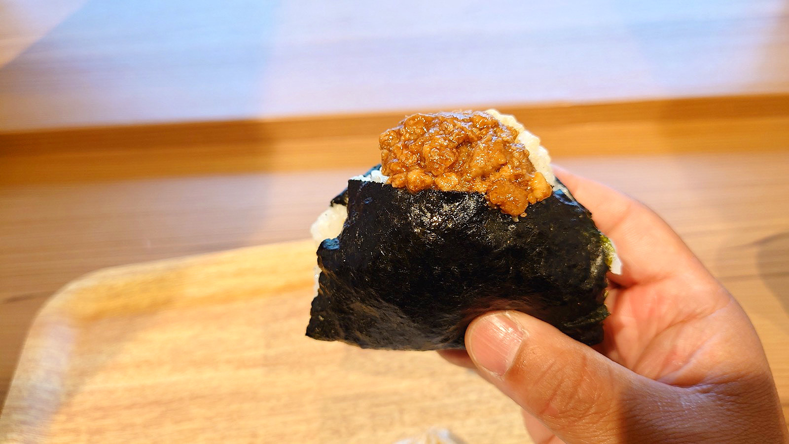 ごちそう焼むすび おにまる★炙りポークたまご | こもたんの京都グルメ食べ歩き