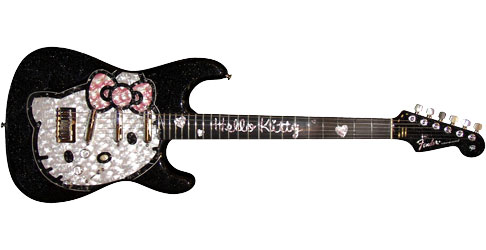 SQUARE Fender HELLO KITTY キティちゃん エレキギター Fender x Hello Kitty」コラボレーションアイテムが限定で発売！