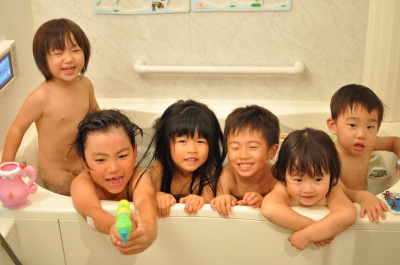 みんなでお風呂 