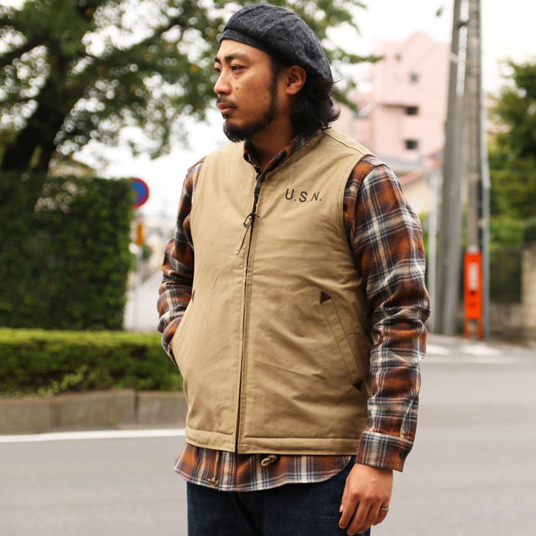 ヒューストン　ベスト　N-1 デッキベスト　タン　M 楽天市場】《1/1 24時間限定 11%OFF クーポン配布中》N-1 デッキ