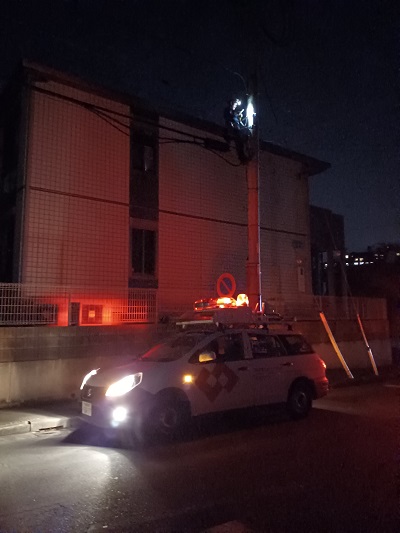 停電 停電復旧のお知らせ】19時現在 町内の広い範囲で発生していた停電