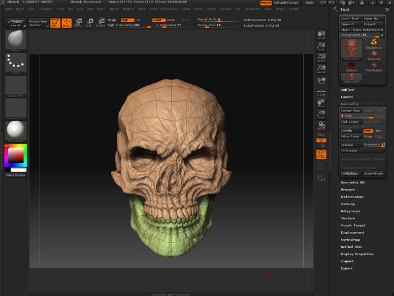 販売 zbrush 対称ミラー