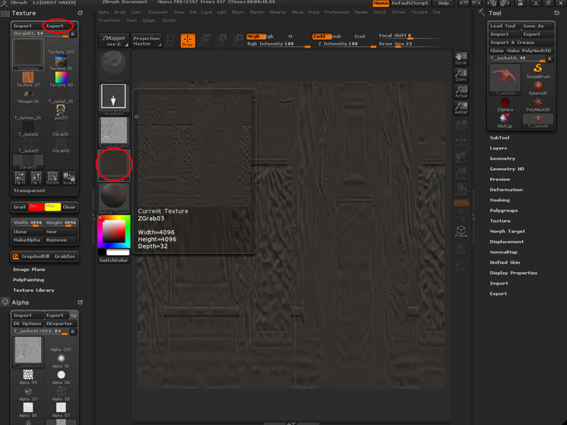 Grabdoc Depth Map Crop&FillとGrabDocでマテリアルベイク | Ghost Wip