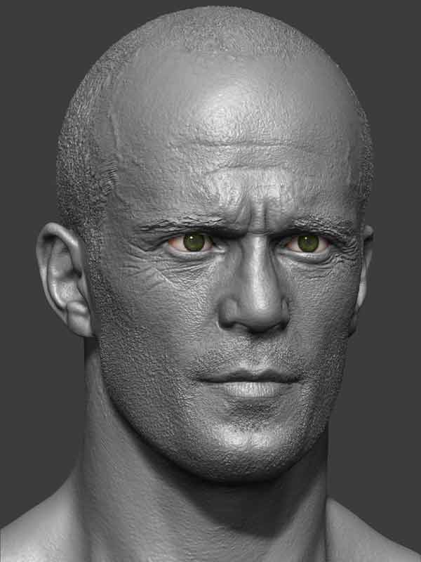 ZBrushup ジェイソン・ステイサム | Ghost Wip