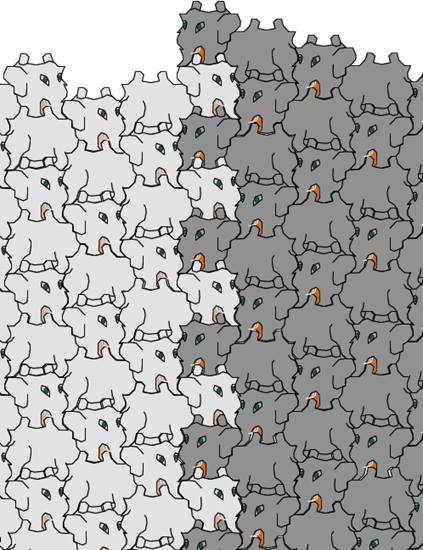 エッシャーに挑む その447 Escherlike Pattern | 絵っ者～ Escherlike