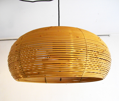 ヤマギワ 1970's 竹シェードペンダントライト 町田悟デザイン ヴィンテージ