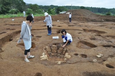 複式炉のある竪穴住居跡5軒を確認－西石山原遺跡（亘理郡山元町