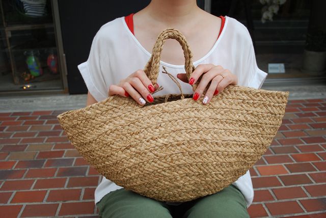 Sans Arcidet サンアルシデ ラフィア トートバッグ かごバッグ A4