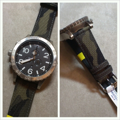 ニクソン (NIXON) 51-30クロノに迷彩色のベルトを。 | 時計修理専門店 