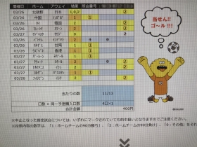 toto3等当選☆24-3-27