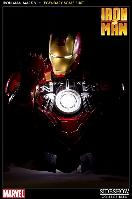 Iron Man Mark VI レジェンダリースケールバスト　未展示新品 アイアンマン2/ アイアンマン Mk-VI レジェンダリー スケール バスト