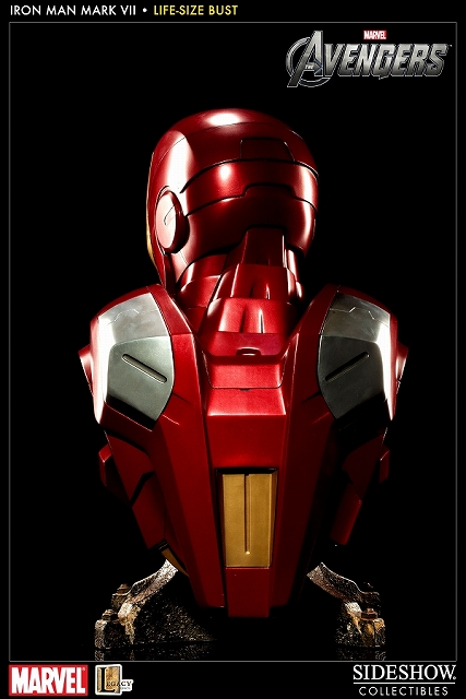 アベンジャーズ/ アイアンマン Mk-VII ライフサイズ バスト登場 アベンジャーズ/ アイアンマン Mk-VII ライフサイズ バスト登場