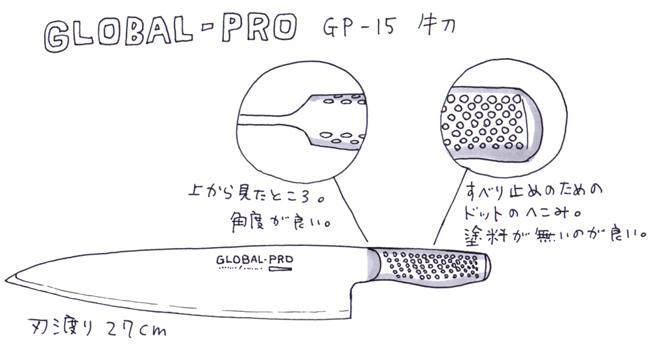 GLOBAL-PRO GP-15 牛刀２７０ GLOBAL-PRO GP-15 牛刀270 第1回！包丁GLOBAL-PRO GP-15 牛刀 |