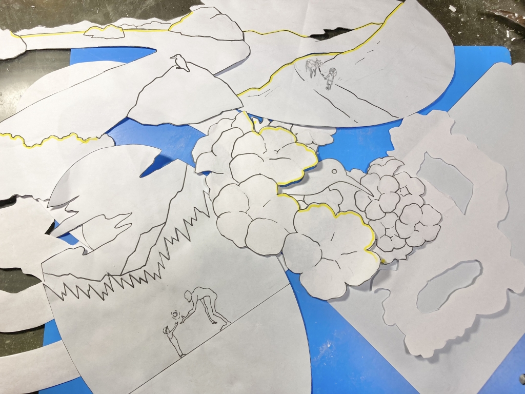 真作/小林立堂/萬歳図/万才図/万歳図/まんざい図/掛軸☆宝船☆AH-980 真作/小林立堂/萬歳図/万才図/万歳図/まんざい図/掛軸