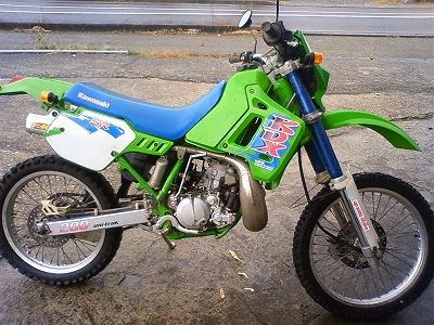 愛媛発☆ kawasaki KDX200SR エンジンキック一発 社外チャンバー