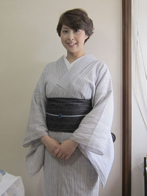 キモノモダンの大人の兵児帯結んでみました。 | 多奈ゑりきもの