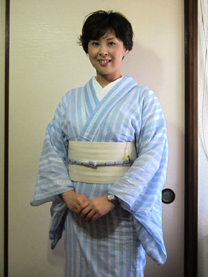 博多献上浴衣【勿忘草色】 | 多奈ゑりきもの