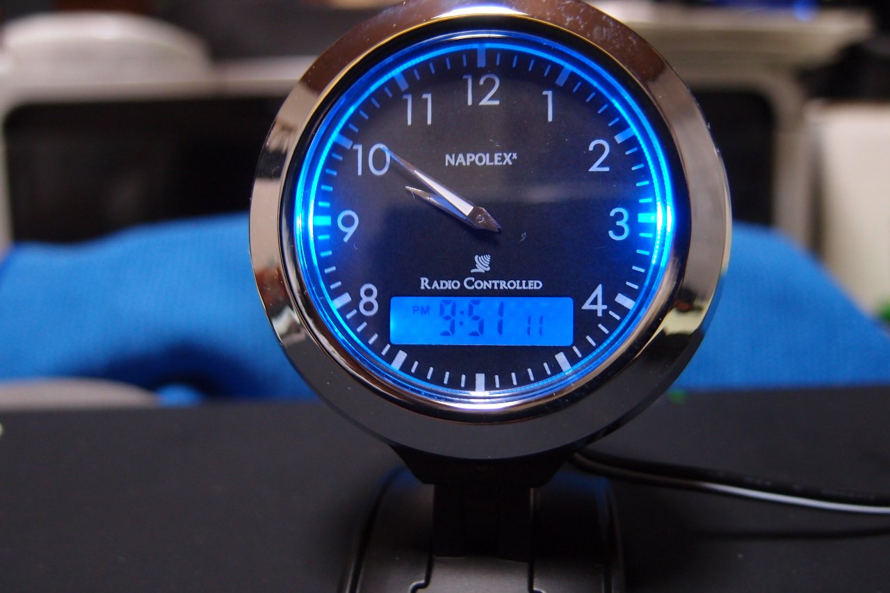 絶版品　NAPOLEX 電波時計 アナログ デジタル FIZZ-844 アナログ電波時計 Fizz-844 | noguchan's blog - Photo's LIFE