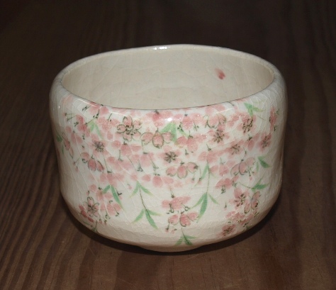 楽入窯 吉村楽入 作 楽焼桜ノ画茶碗 茶道具 楽入窯 桜茶碗 | 茶道具 小西康のぶろぐ