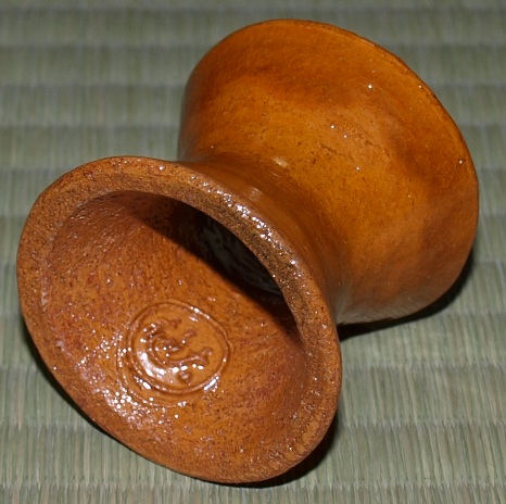 江戸時代【時代古作品】楽焼系　大樋焼系　飴釉　蓋置　茶道具　茶器　伝世蓋置 江戸時代【時代古作品】楽焼系 大樋焼系 飴釉 蓋置 茶道具 茶器