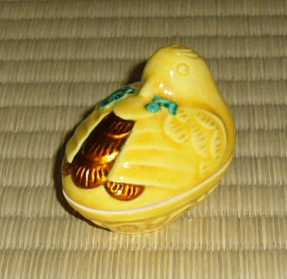 永寿 花喰鳥香合 | 茶道具 小西康のぶろぐ