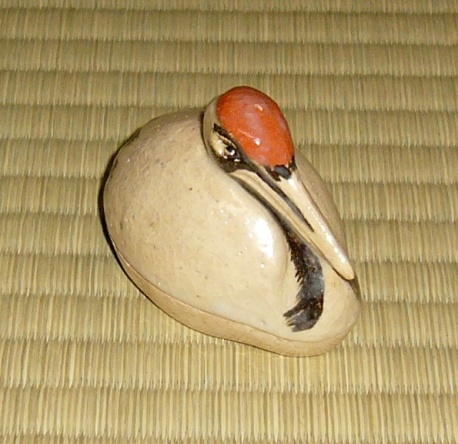 覚入 鶴香合 | 茶道具 小西康のぶろぐ