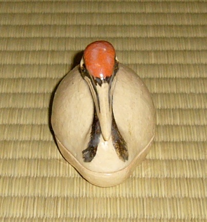 覚入 鶴香合 | 茶道具 小西康のぶろぐ