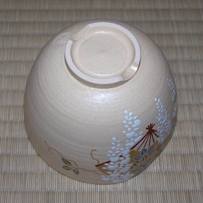 藤谷芳哉 仁清写 藤絵茶碗 | 茶道具 小西康のぶろぐ