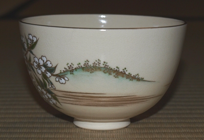 清閑寺窯 桜絵茶碗 | 茶道具 小西康のぶろぐ