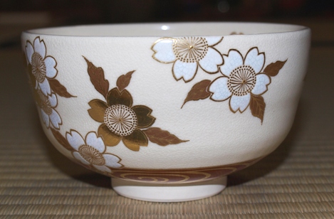 真葛焼 宮川香斎 櫻流水茶碗 | 茶道具 小西康のぶろぐ