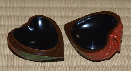 イ800 香合『篠原如雲作』『天道虫てんとう虫 豆香合 共箱』茶道具