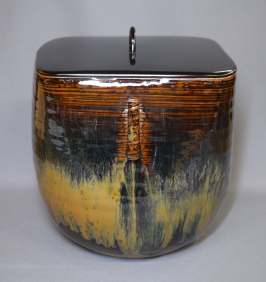 信楽焼　耳付水指　井村侊生　　#3302 信楽焼 耳付水指 井村侊生 #3302 信楽焼 耳付水指 井村侊生 #3302