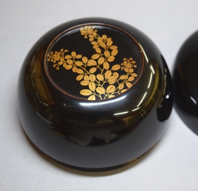 湯浅華暁 萩蒔絵黒平棗 即中斎 | 茶道具 小西康のぶろぐ