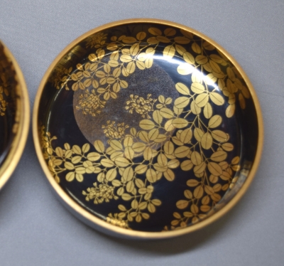 湯浅華暁 萩蒔絵黒平棗 即中斎 | 茶道具 小西康のぶろぐ