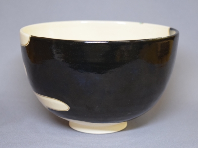 永楽善五郎造御本鶴茶碗 栗山園オンライン通販部 / 【出物】 仁清写鶴茶碗 16代永楽善