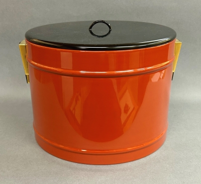 茶道具　御深井焼　手付水指　銘「柳水」　藪内流透月斎極め箱　M　R9276B 茶道具 御深井焼 手付水指 銘「柳水」 藪内流透月斎極め箱 M