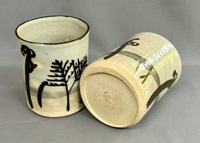 半七 乾山写 筒向付 又ハ湯呑 五 | 茶道具 小西康のぶろぐ