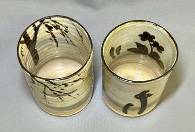 半七 乾山写 筒向付 又ハ湯呑 五 | 茶道具 小西康のぶろぐ