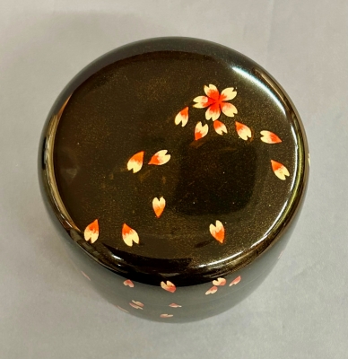 前端雅峯 桜花蒔絵大棗 鵬雲斎宗匠 | 茶道具 小西康のぶろぐ
