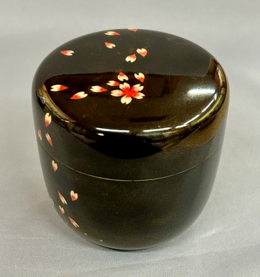 前端雅峯　蒔絵　大棗　茶入れ　漆工芸　二重箱　茶道具　11 前端雅峯 桜花蒔絵大棗 鵬雲斎宗匠 | 茶道具 小西康のぶろぐ