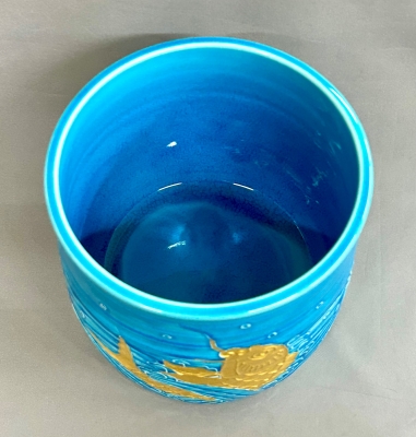 真葛焼 宮川香斎 浅黄交趾 荒磯水指 | 茶道具 小西康のぶろぐ