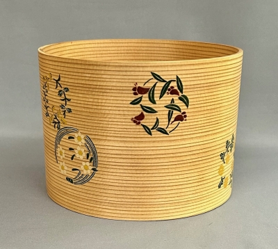 二代橋村萬象 花丸ウルシ絵 建水 蓋置 | 茶道具 小西康のぶろぐ