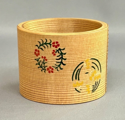 二代橋村萬象 花丸ウルシ絵 建水 蓋置 | 茶道具 小西康のぶろぐ