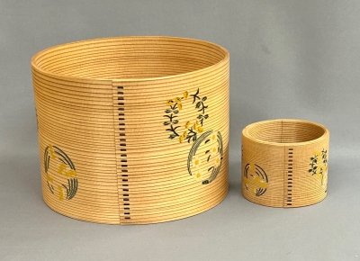 二代橋村萬象 花丸ウルシ絵 建水 蓋置 | 茶道具 小西康のぶろぐ