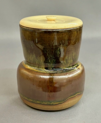 茶道 花瓶 亀井味楽窯 花入 亀井味楽 作 – 高取焼本家味