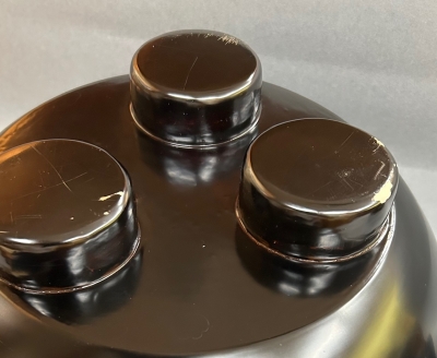 二代 寄神崇白 黒 紅鉢風炉 | 茶道具 小西康のぶろぐ