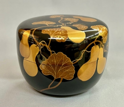 茶道具　六瓢蒔絵　大棗　内梨子地　雅光造 茶道具 六瓢蒔絵 大棗 内梨子地 雅光造 【公式通販】