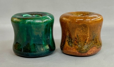 九代大樋長左衛門 赤黒つくね蓋置 二 | 茶道具 小西康のぶろぐ