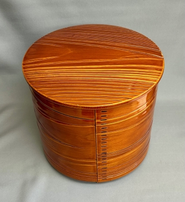 飛騨春慶塗り水指 茶道具 水指（水差・みずさし） 釣瓶水指 飛騨春慶塗 春次