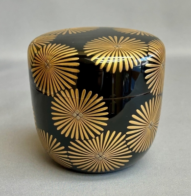 唐松蒔絵　中棗 唐松蒔絵 中棗